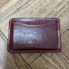 グレンロイヤル ダークブルー エンボス マネークリップ小銭入れ付
