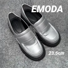 ▲EMODA★シルバー★ローファー★23.5cm★美品のサムネイル