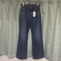 LOWRYS FARM デニムフレアパンツ Lサイズのサムネイル