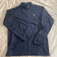 le coq sportif GOLF モックネック長袖シャツ ネイビー 3Lのサムネイル
