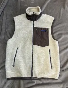 Patagonia レトロXベスト　S クリーム/ブラウン
