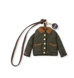 バブアー　チャーム　キーホルダー　キルティングジャケット