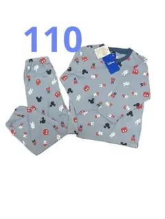 【新品未使用】 ディズニー　ミッキー　長袖パジャマ 110㎝　水色