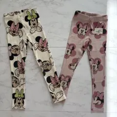 ZARA kids リブレギンス　ミニーちゃん　5-6y 110 120