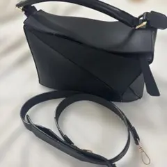 nouer ヌエール レザー ハンドバッグ 洗える中布 ブラックカラー 