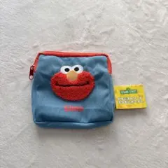 セサミストリート ガチャガチャ　もこもこポーチ2 エルモ