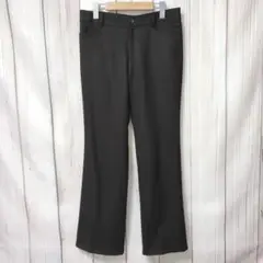 【エンスウィート】美品　フレアパンツ　秋冬　ダークブラウン　Mサイズ　カジュアル