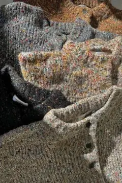 room306contemporary グリッターニットカーディガン