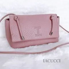 美品 IACUCCI アルブメ ALCE レザー ショルダーバッグ ピンクのサムネイル