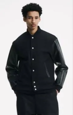 OVERSIZED REVER MELTON COW LEATHER JACKE - メルカリ