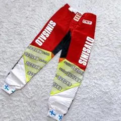 【2947】SINISALO FET SPORTS モトクロスパンツ　赤　白のサムネイル