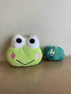 スリーコインズ　けろっぴ　ぬいぐるみエコバッグ