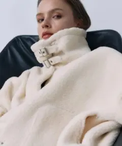 ★様専用　スタニングルアーエコムートンショートジャケット　オフホワイト　サイズ0