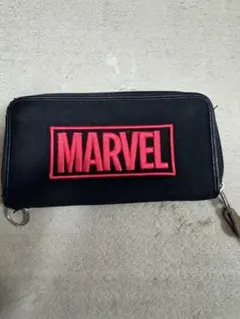 MARVEL 長財布 ラウンドファスナー ブラックのサムネイル