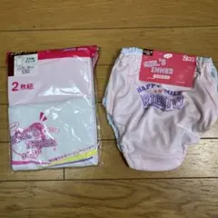 未使用女児インナー3分袖スリーマー 2枚組とショーツ2枚組　150
