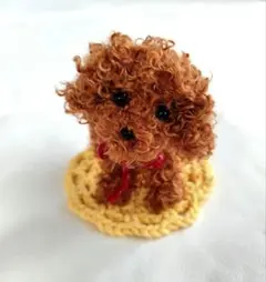 モールドール　トイプードル　くるくる　ブラウン　パピー　ぬいぐるみ