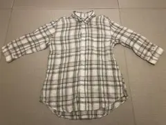 JOURNAL STANDARD チェック柄 七分袖シャツ メンズ ベージュ系