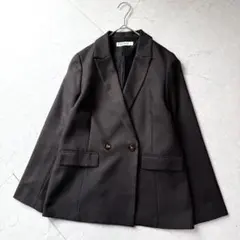 NATURAL BEAUTY BASIC ダブルブレストジャケット S ブラウン