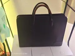 レザー ビジネスバッグ ダークブラウン　TAKEOKIKUCHI