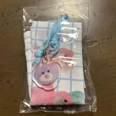 匿名配送☆mojojojo ガチャ アクリルチャーム付き巾着 パステル　ブルー