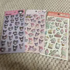 ダイソー　サンリオ　ぷくっとシール