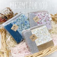 タオルハンカチ　ハンドメイド　長方形　雑貨　プレゼント　ダブルガーゼ　#503
