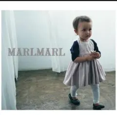 Marlmarl リボン付きワンピース ピンク　エプロン　スタイ