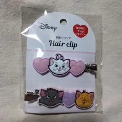 ディズニー ヘアクリップ 2個セット　マリー　猫　女の子　ファッション