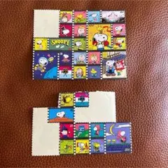 スヌーピー 切手風マグネット 2シートセット