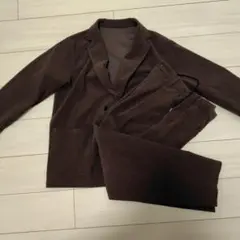 【417 edifice】コーデュロイ カジュアルスーツ セットアップ ブラウン