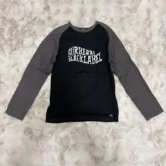 BURBERRY BLACK LABEL 長袖 Tシャツ 黒 グレー