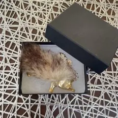 【新品未使用】ブローチ ハリネズミ&タツノオトシゴ