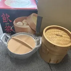島本製作所 ＳＳ 竹製蒸し器と鍋 15.5cm ミニセイロセット　飲茶