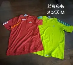 adidas Tシャツ 2枚セット メンズM 赤 黄