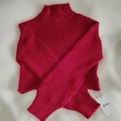 ニット 赤
