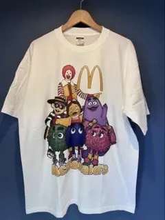 McDonald's キャラクター プリントTシャツ ホワイト XL