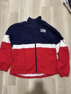 FILA ナイロンジャケット ネイビー/レッド