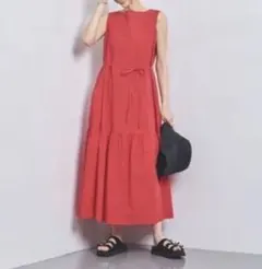 UNITED ARROWS ユナイテッドアローズ ボートネック マキシワンピース