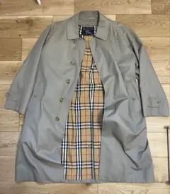 美品　バーバリー　burburry ステンカラーコート　ベージュ