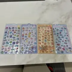 ぷくぷくシール　ぷっくりシール4枚セット