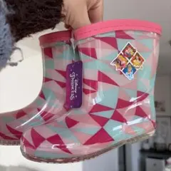 【新品】ディズニープリンセス　レインブーツ17