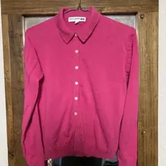 INES DE LA FRESSANGE ピンク M 長袖ポロシャツ
