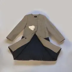 の*様 【新品】QUEENS COURT ノーカラーコート サイズ2