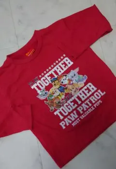 【中古】Paw Patrol 赤 長袖カットソー　120