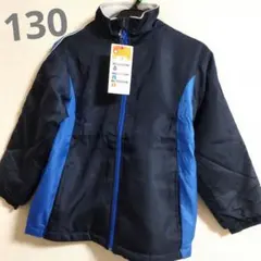 130☆裏フリースジャケット　ネイビー　ジャンパー　秋冬アウター　❇新品❇上着❇