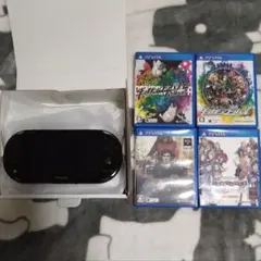 PS Vita 本体 ブラック 付属ゲーム4本