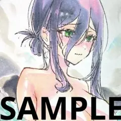 K*様 レゼ オリジナル手書きファンアートイラストミニ色紙