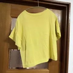 アマカ　amaca 黄色ニットtシャツ 38サイズのサムネイル