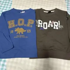 恐竜　長袖カットソー　2枚セット