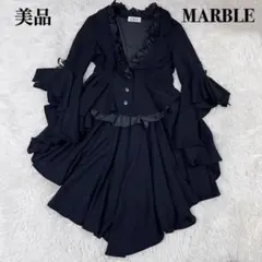 美品 MARBLE マーブル ゴシック フィッシュテール フリルジャケット 燕尾 2026年最新】marble ゴスロリの人気アイテム - メルカリ